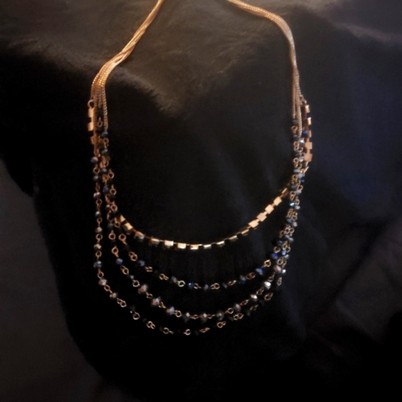INC Four Chain Linked Beaded Necklace - Picture 2 of 11